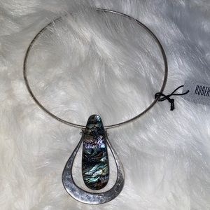 Robert Lee Morris abalone shell necklace